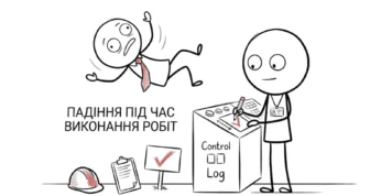 Падіння під час виконання робіт