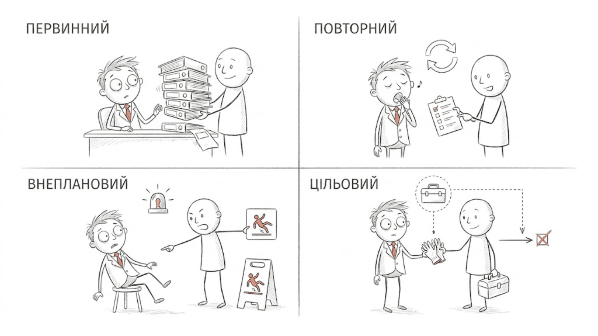 Види інструктажів